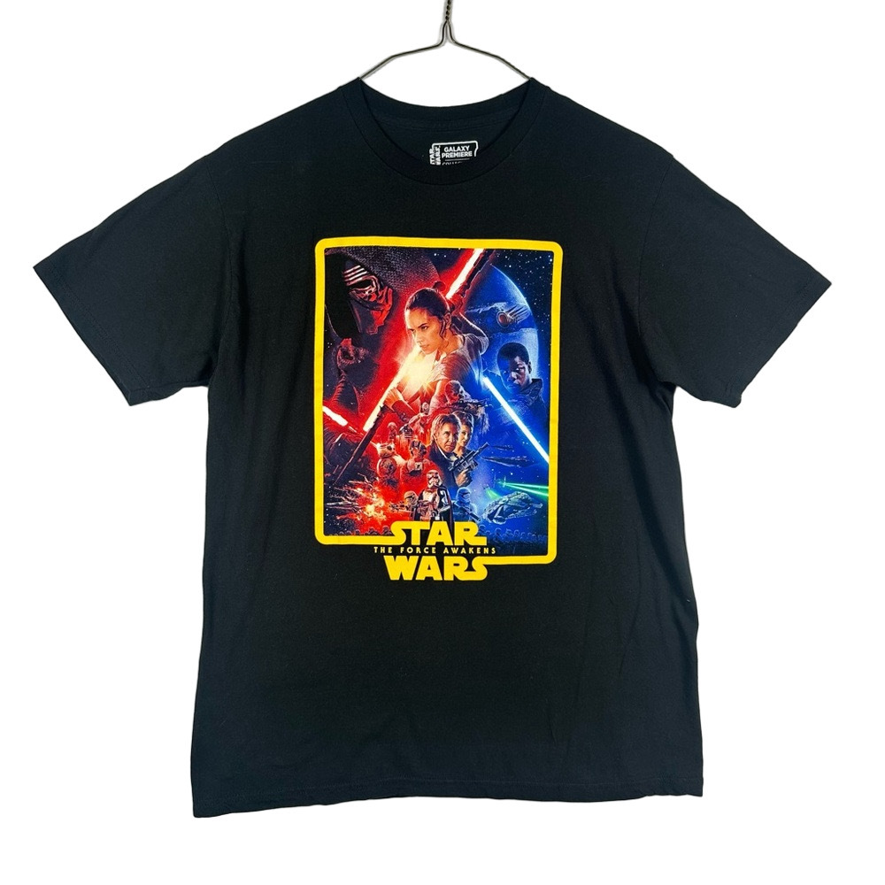 Star Wars The Force Awakens Black Short Sleeve Tee Size XLarge - Picture 1 of 5